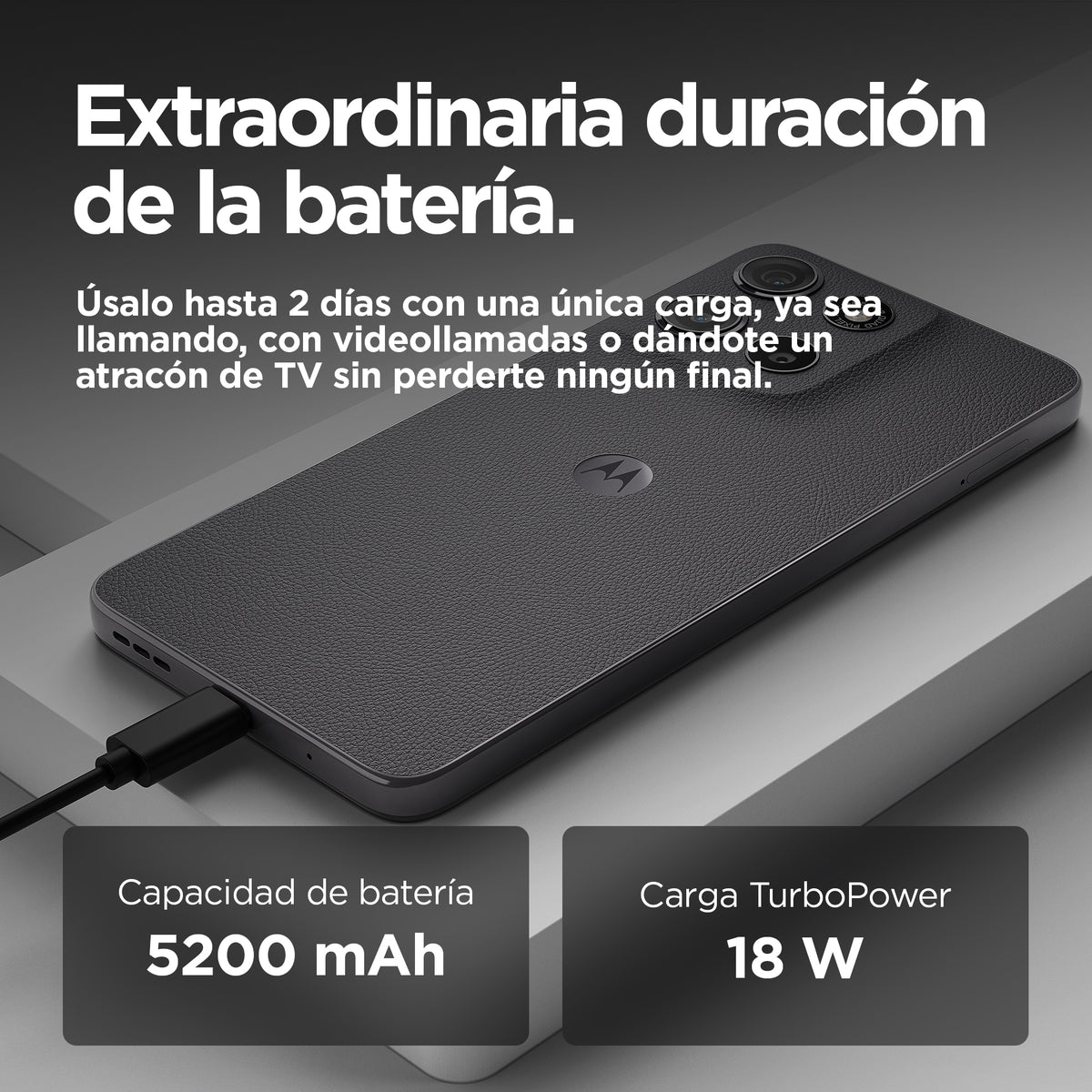 Motorola moto g15 17,1 cm (6.72") SIM doble Android 15 4G USB Tipo C 8 GB 128 GB 5200 mAh Gris (8)
