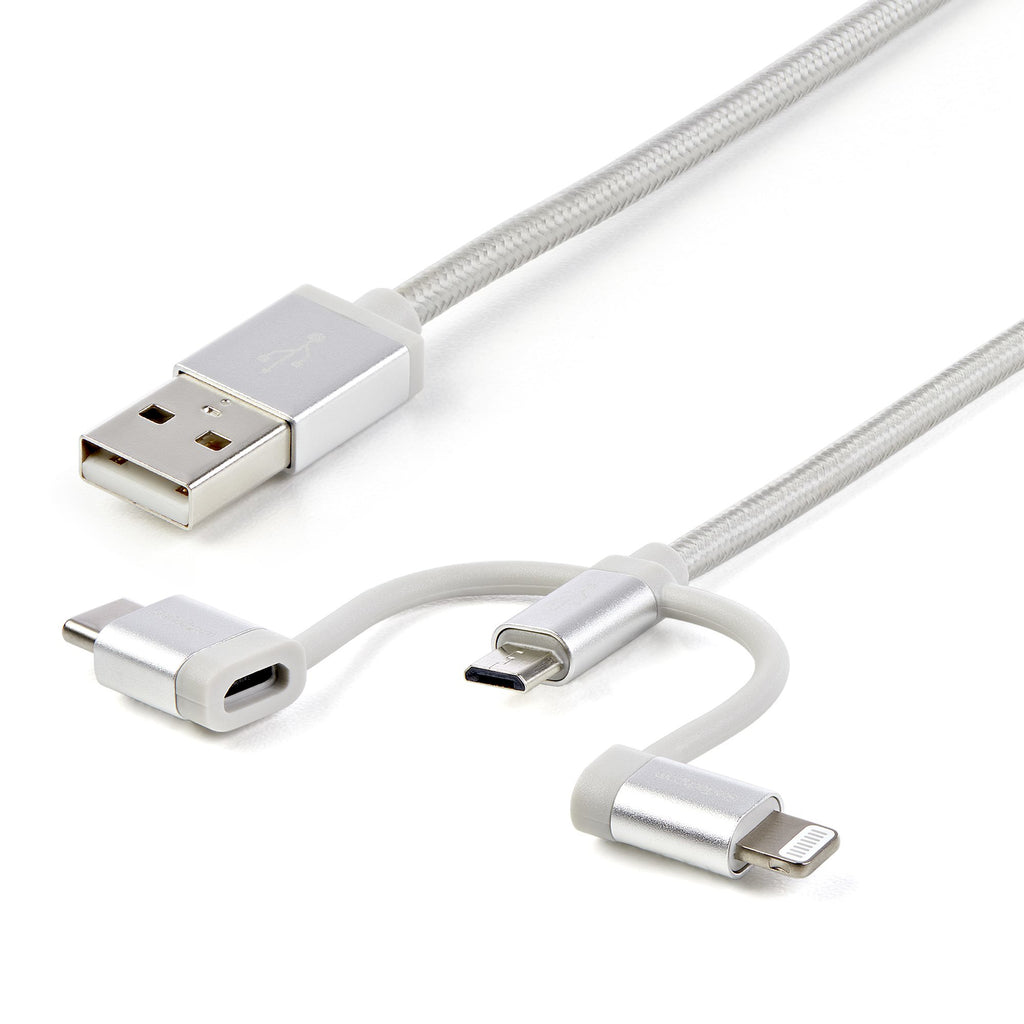 StarTech.com LTCUB1MGR cable USB USB 2.0 Micro-USB B 0,48 Gbit/s Plata (2)