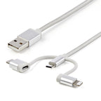 StarTech.com LTCUB1MGR cable USB USB 2.0 Micro-USB B 0,48 Gbit/s Plata (2)