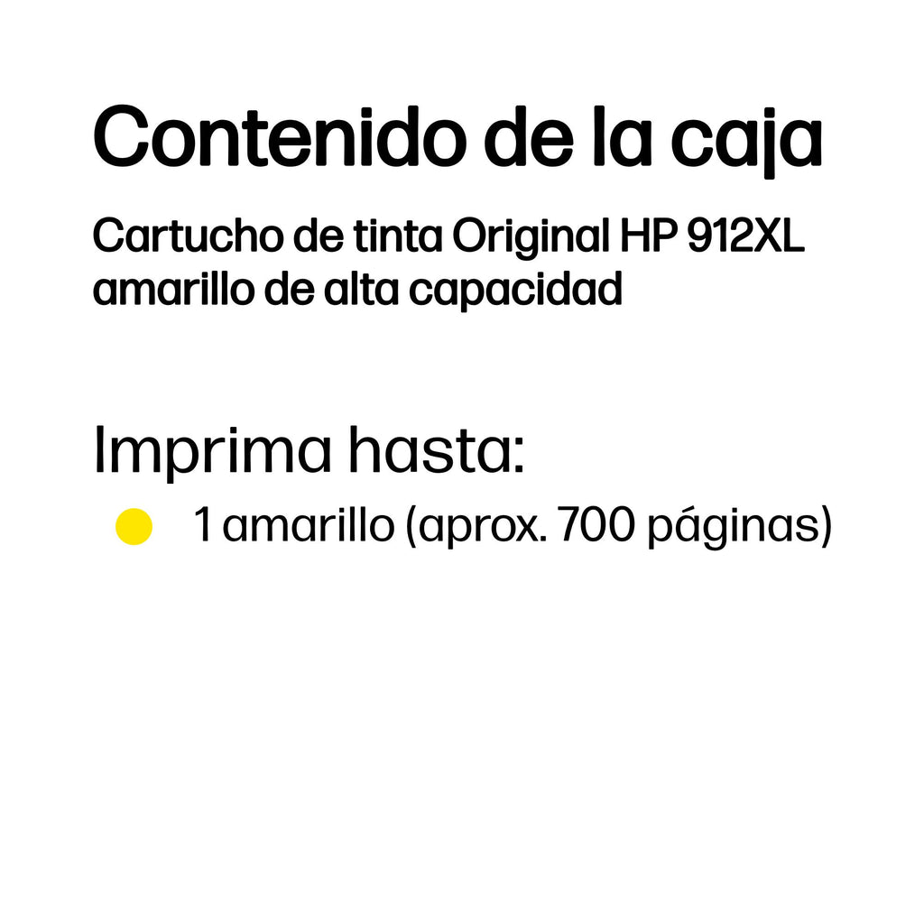 HP 912XL High Yield Yellow Original Ink Cartridge cartucho de tinta 1 pieza(s) Alto rendimiento (XL) (4)