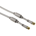 Hama Satellite Connection Cable, F-plug - F-plug, 100 dB, 1.5 m cable coaxial Satélite 1,5 m F-Male Plug Plata