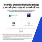 HP None Intel Core Ultra 7 265 32 GB DDR5-SDRAM 1 TB SSD Windows 11 Pro Mini PC Puesto de trabajo AI Workstation, AI PC Negro (8)