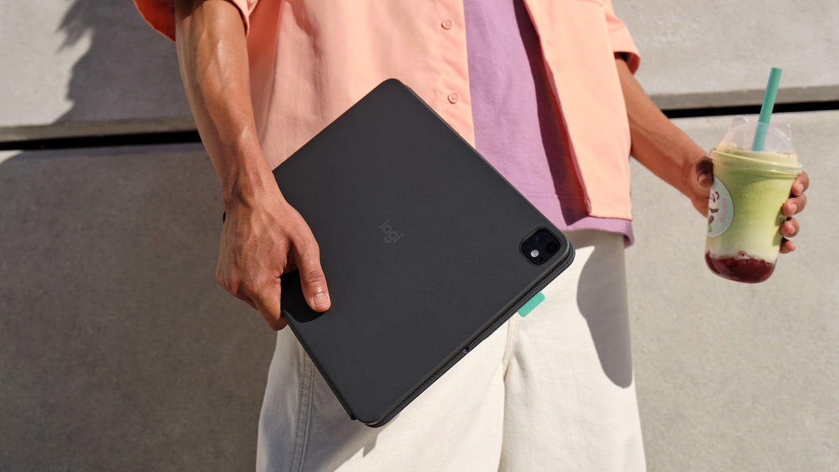 Logitech Flip Folio QWERTY Bluetooth Grafito (920-013387)
