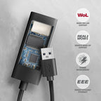 Axagon ADE-AR USB-A 3.2 Gen 1 - Gigabit Ethernet 10/100/1000 Adapter - Adapter - Digital/Daten 1000 Mbit/s (5)