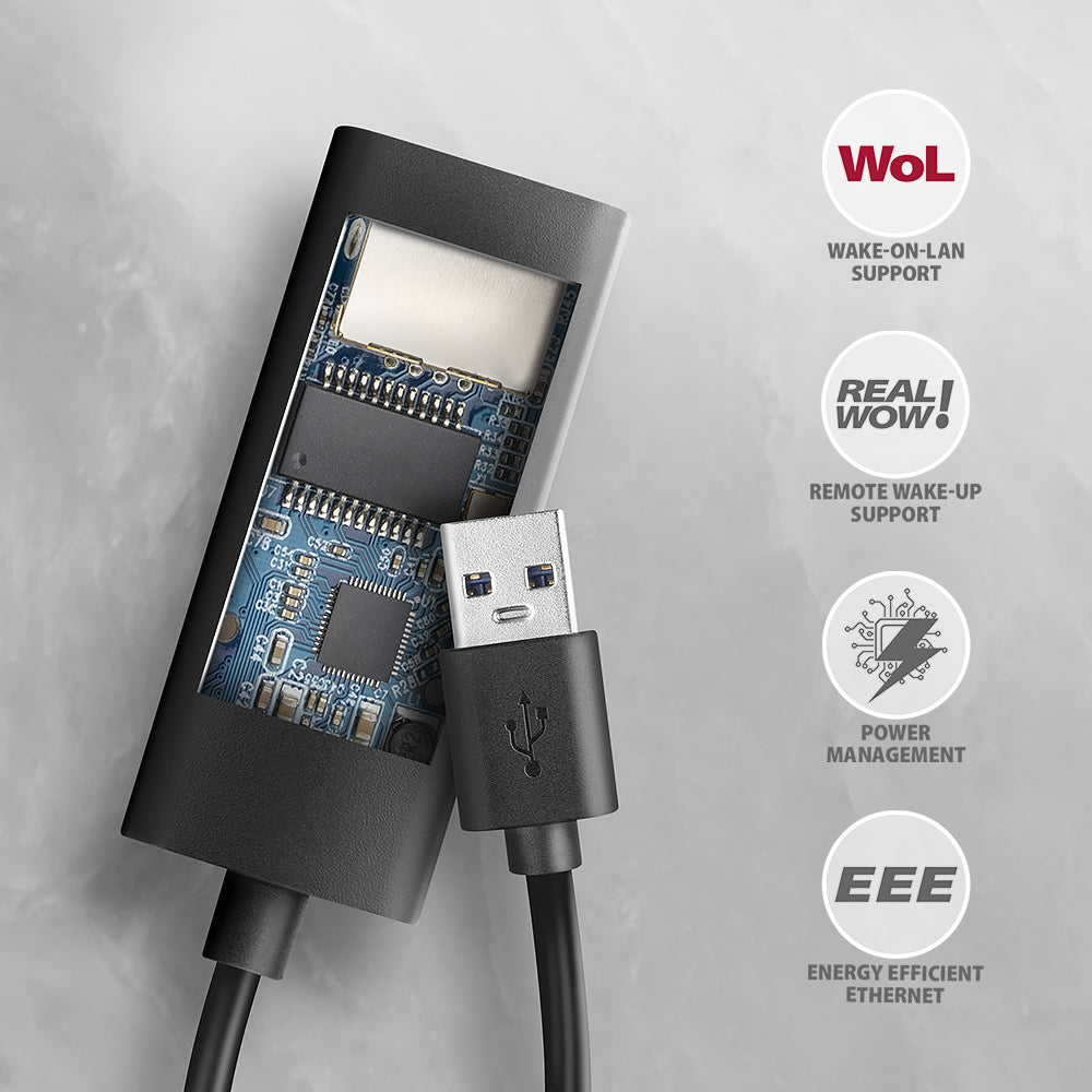 Axagon ADE-AR USB-A 3.2 Gen 1 - Gigabit Ethernet 10/100/1000 Adapter - Adapter - Digital/Daten 1000 Mbit/s (5)