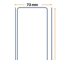 Labels, Zebra, Normal Paper, Z-Perform 1000T, Ancho: 73 mm, Alto: 176170 mm, Profundidad: 200 mm, Cantidad: 76 mm 3007195-T