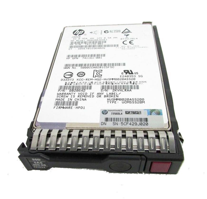 HP 200GB 12G SAS ME 2.5in EM 741134-001-RFB – Reacondicionado