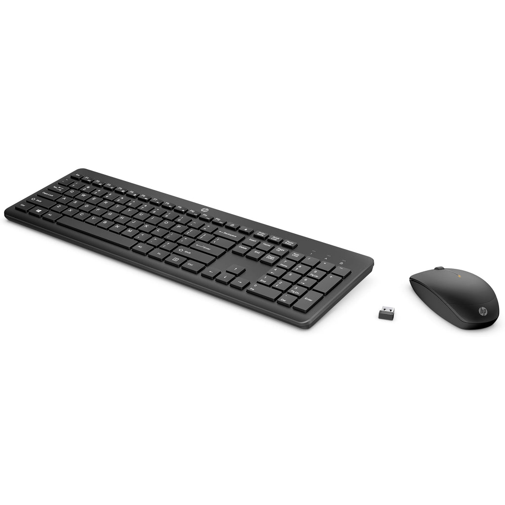 HP 235 Wireless Mouse and Keyboard Combo teclado Ratón incluido Oficina RF inalámbrico Negro (5)