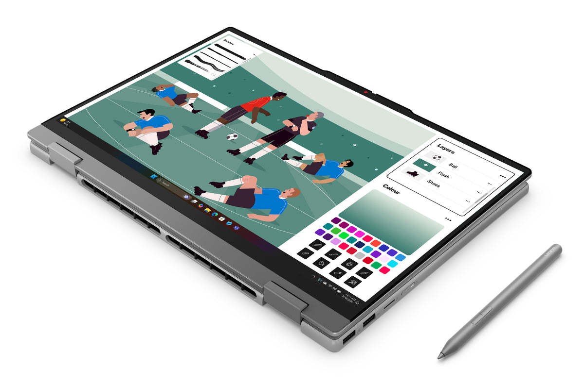 Lenovo IdeaPad 5 2-in-1 15AGP11 Copilot+ PC AMD Ryzen AI 7 445 Híbrido (2-en-1) 38,9 cm (15.3") Pantalla táctil WUXGA 16 GB DDR5-SDRAM 1 TB SSD Wi-Fi 7 (802.11be) Windows 11 Home Gris Alemán (7)