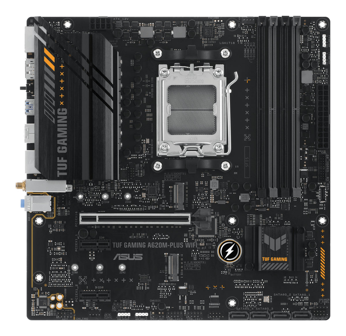 ASUS TUF GAMING A620M-PLUS WIFI AMD A620 Zócalo AM5 micro ATX (4)