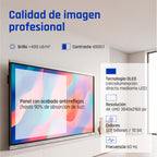 iggual Orchid 75" Panel plano interactivo 190,5 cm (75") LED Wifi 400 cd / m² 4K Ultra HD Negro Pantalla táctil Procesador incorporado Android (5)