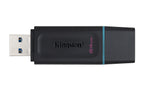 Kingston Technology DataTraveler Exodia unidad flash USB 64 GB USB tipo A 3.2 Gen 1 (3.1 Gen 1) Negro, Turquesa (3)
