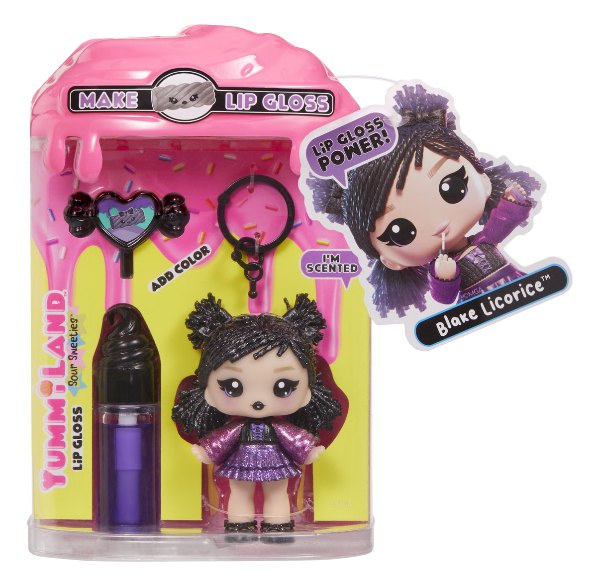 MGA Entertainment Yummiland Lip Gloss Doll Sour Sweeties - Blake Licorice (5)