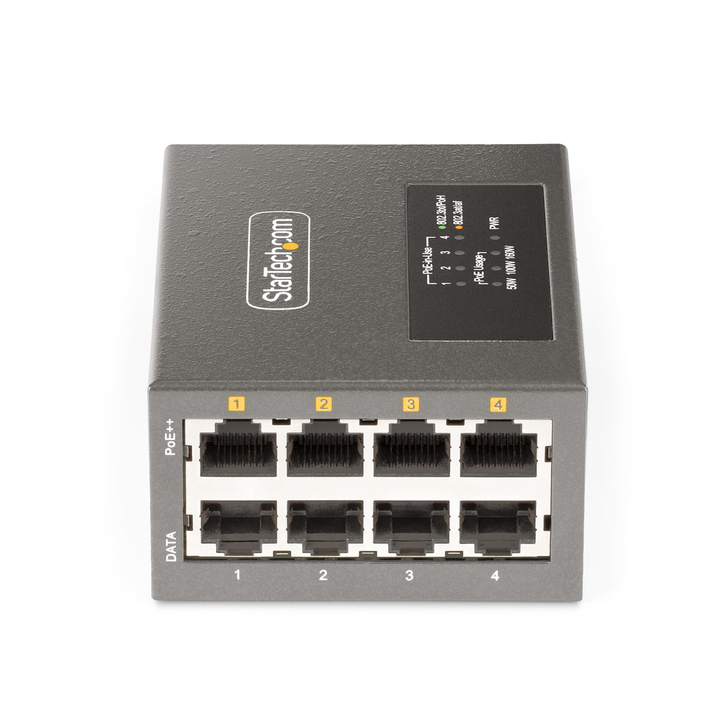 StarTech.com AS445C-POE-INJECTOR adaptador e inyector de PoE 2.5 Gigabit Ethernet, 5 Gigabit Ethernet, Ethernet rápido, Gigabit Ethernet (3)