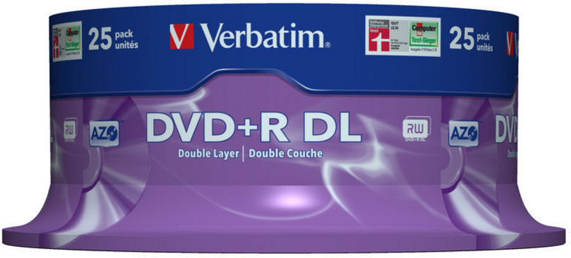 Verbatim DVD+R DL 8,5GB 8x SP(25) (2)