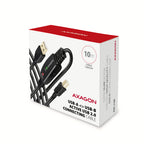 Axagon ADR-210B USB 2.0 A-M -> B-M active connecting/repeater cable 10m - Kabel - Digital/Daten cable USB USB A USB B 0,48 Gbit/s Negro (9)