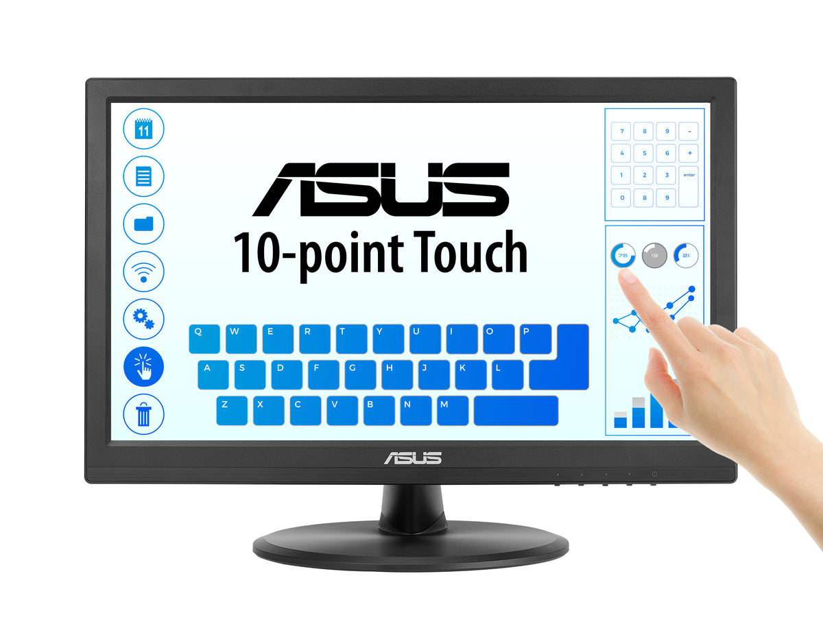ASUS Touch VT169HE pantalla para PC 39,6 cm (15.6") 1920 x 1080 Pixeles Full HD LED Pantalla táctil Mesa Negro (8)