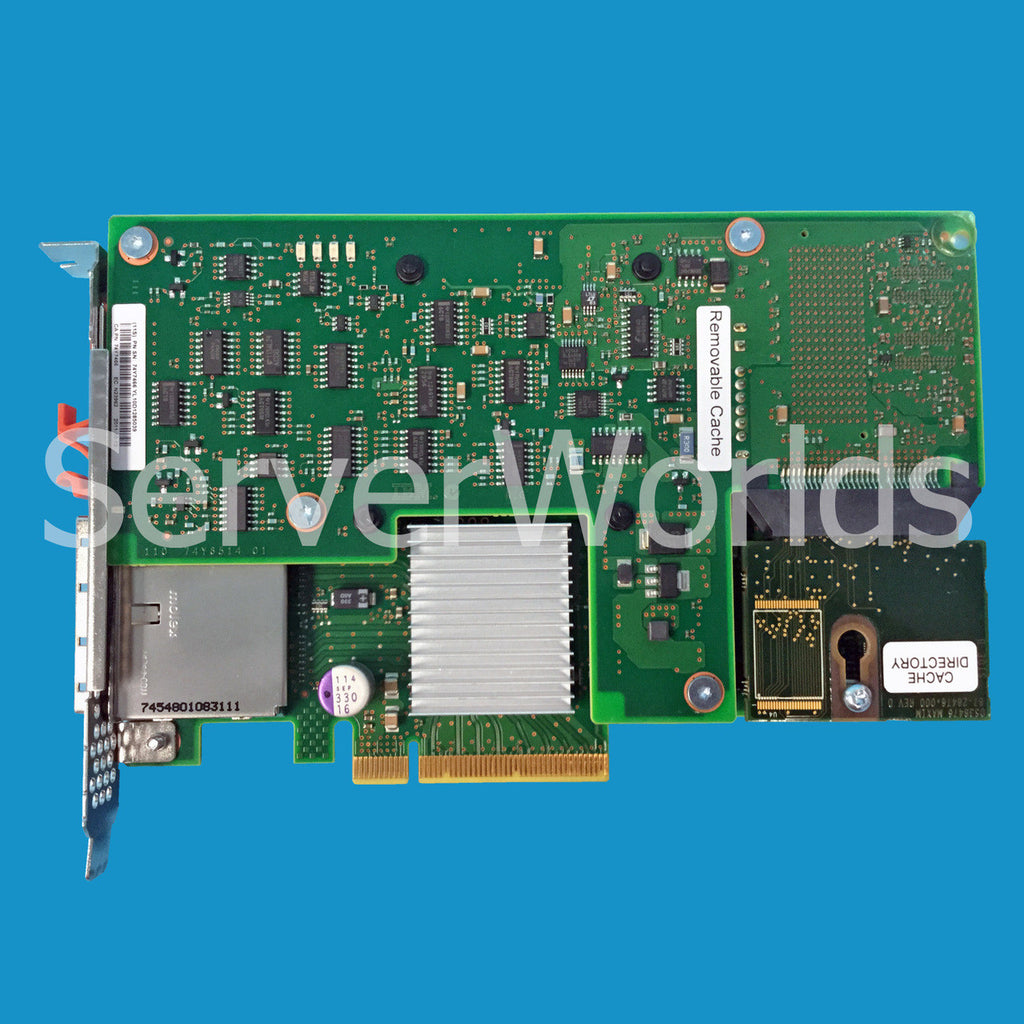 IBM SAS 3Gb Dual PCIe (x8) 380MB 74Y6512-RFB – Reacondicionado