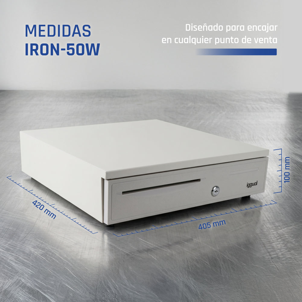 iggual IRON-50W Cajón de efectivo automático y manual (6)