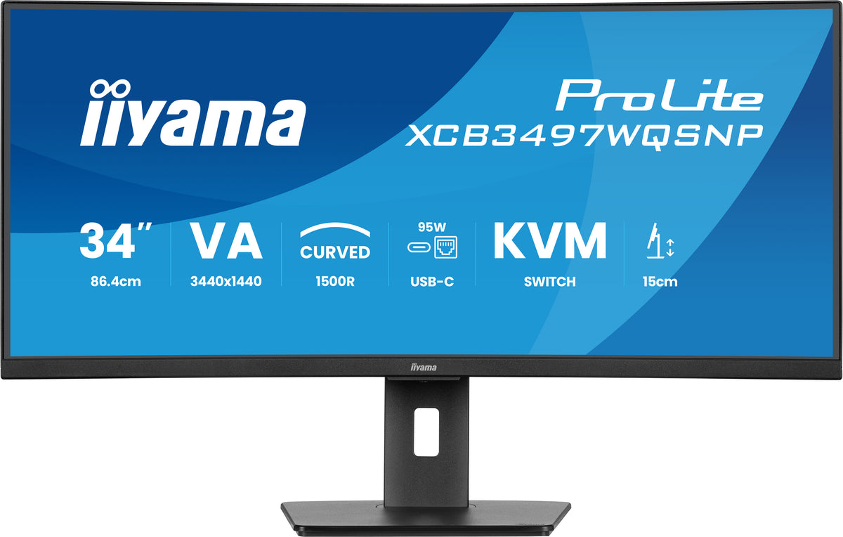 iiyama ProLite XCB3497WQSNP-B1 pantalla para PC 86,4 cm (34") 3440 x 1440 Pixeles UltraWide Quad HD LED Negro (4)