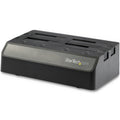 StarTech.com SDOCK4U313 base de conexión para disco duro USB 3.2 Gen 2 (3.1 Gen 2) Type-C Negro