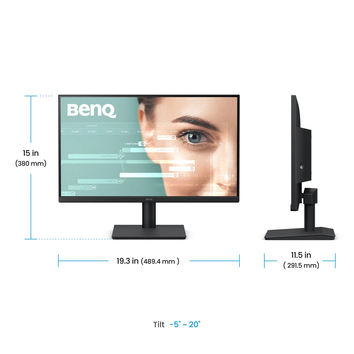 BenQ GW2291 pantalla para PC 54,6 cm (21.5") 1920 x 1080 Pixeles Full HD LED Negro (4)