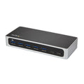 StarTech.com HB30C5A2CSC hub de interfaz USB 3.2 Gen 1 (3.1 Gen 1) Type-B 5000 Mbit/s Negro, Plata