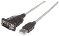 Manhattan 151849 cable de serie Negro 1,8 m Serial/COM/RS232/DB9