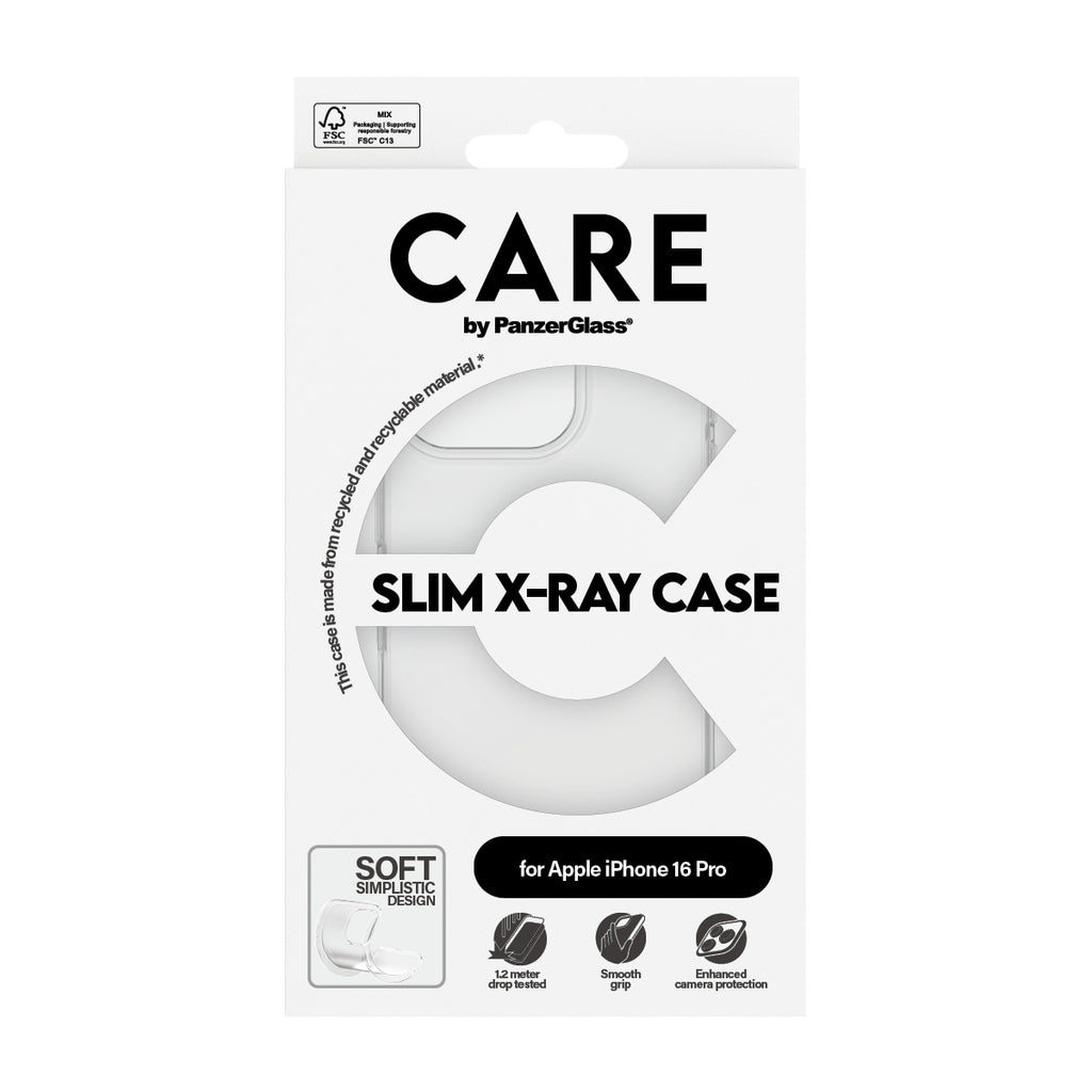 PanzerGlass CARE™ by ® X-Ray Case iPhone 16 Pro funda para teléfono móvil Transparente (3)