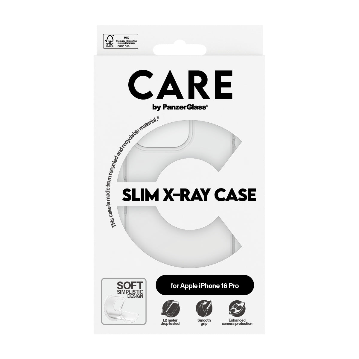 PanzerGlass CARE™ by ® X-Ray Case iPhone 16 Pro funda para teléfono móvil Transparente (3)