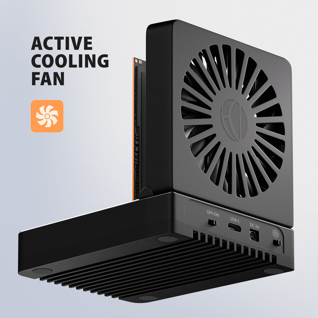 Axagon ADSA-M2C22 base de conexión para disco duro USB 3.2 Gen 2x2 Type-C Negro (9)