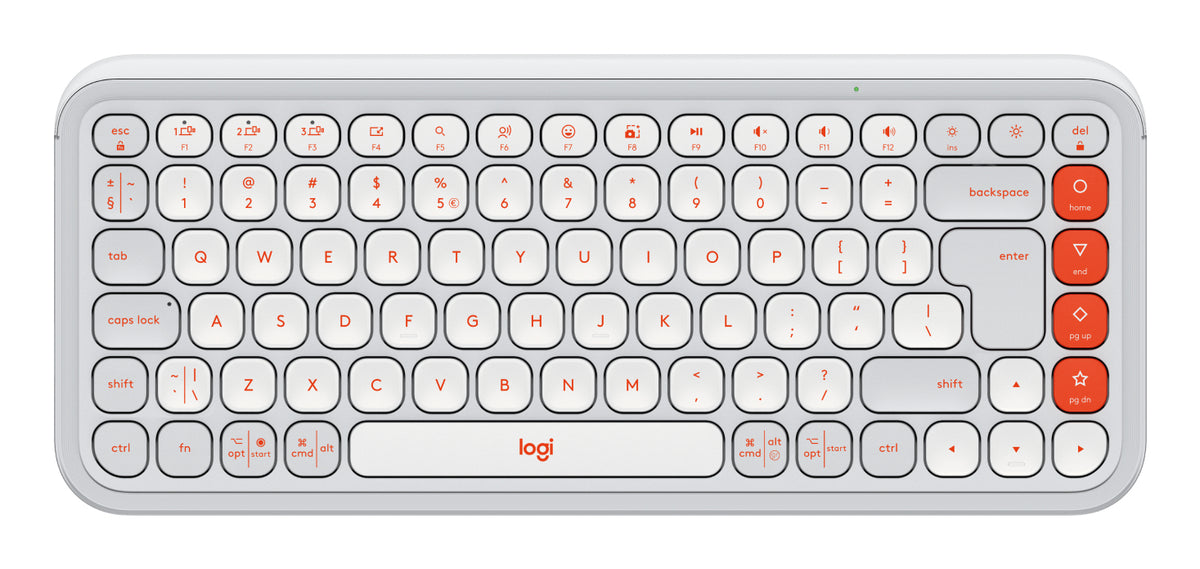 Logitech POP Icon Keys teclado Universal Bluetooth QWERTY Internacional de EE.UU. Naranja, Blanco (2)
