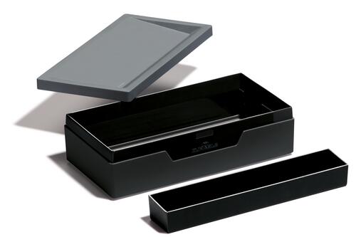 Durable Varicolor Organizador de cajón de escritorio Plástico, Goma Antracita