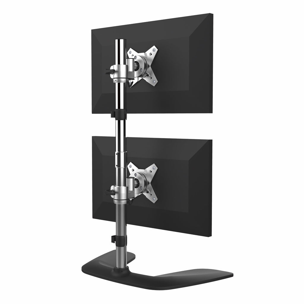 StarTech.com ARMDUOVS soporte para monitor 68,6 cm (27") Escritorio Negro, Plata (2)