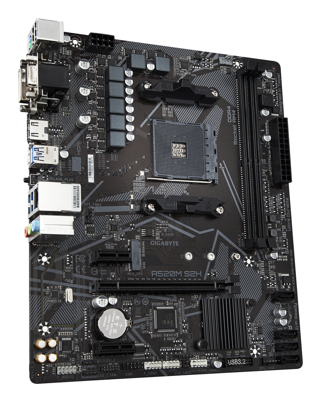 GIGABYTE A520M S2H placa base AMD A520 Zócalo AM4 micro ATX (4)