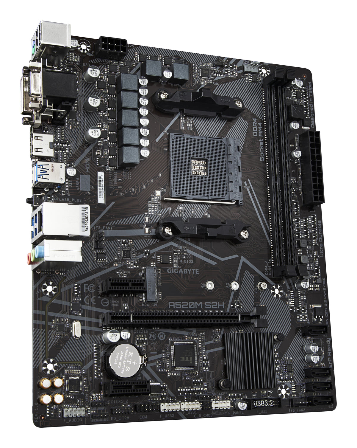GIGABYTE A520M S2H placa base AMD A520 Zócalo AM4 micro ATX (4)