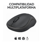 Logitech M240 Silent ratón Viajes Ambidextro RF Wireless + Bluetooth (9)