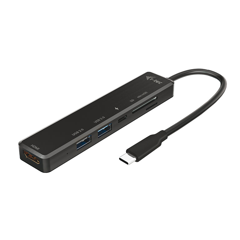 i-tec C31TRAVELEASYDOCKPD base para portátil y replicador de puertos Alámbrico USB 3.2 Gen 1 (3.1 Gen 1) Type-C Negro