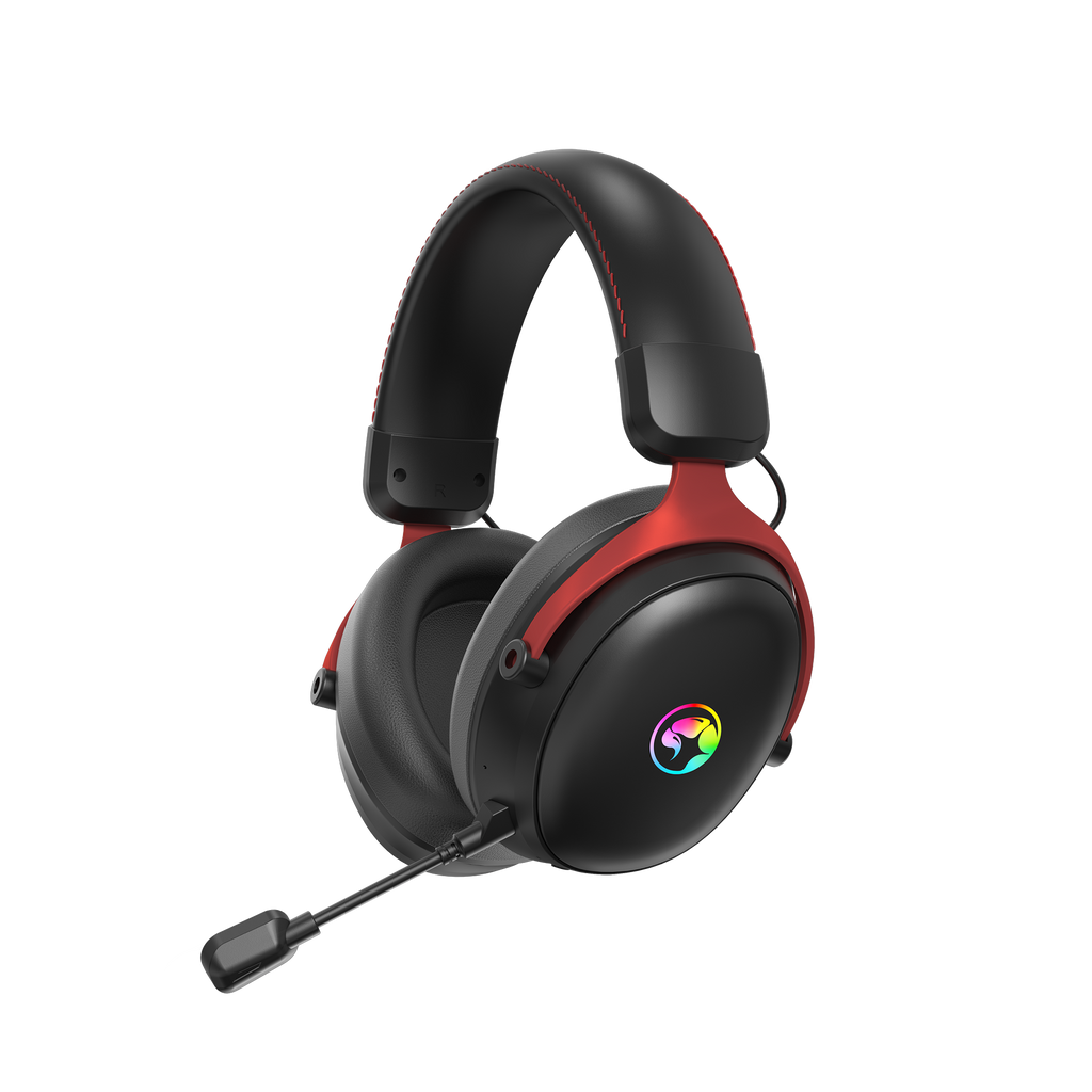 Auriculares gaming RGB Marvo Scorpion HG9076W Tactic X Pro inalámbricos