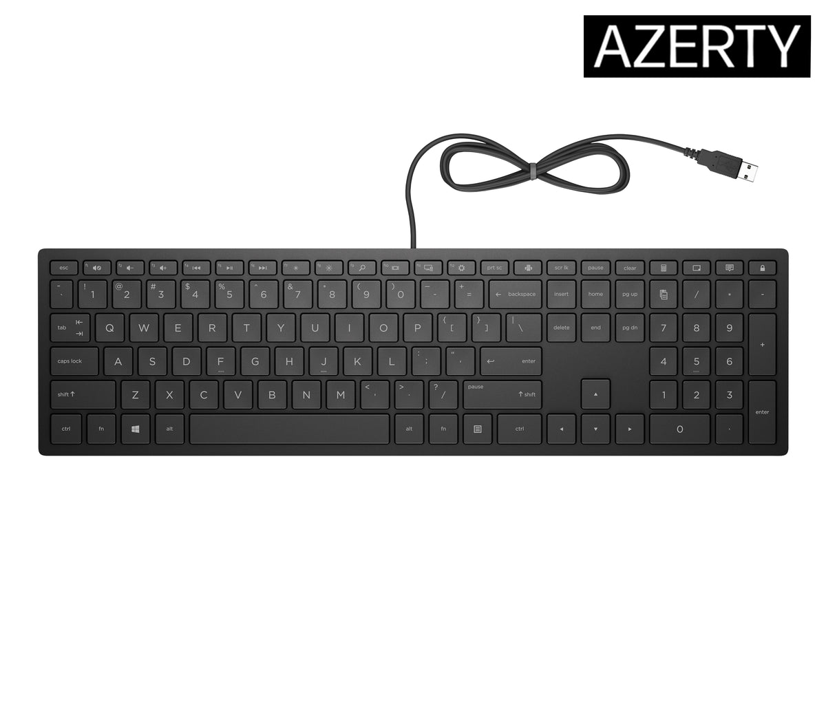 HP Pavilion Wired Keyboard 300 teclado Oficina USB Negro (5)