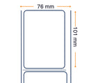 Labels, Zebra, Sintético, Z-Ultimate 3000T Blanco, An: 76.2 mm, Al: 101.6 mm, Diá: 200 mm, Diám: 76 mm 3010961