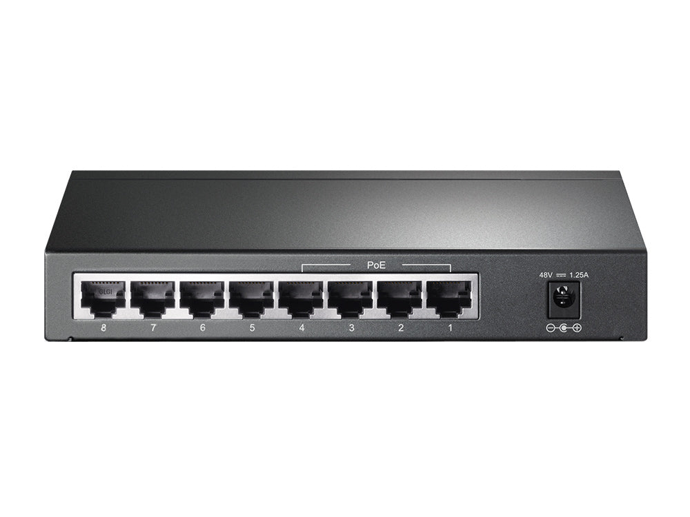 TP-Link TL-SG1008P switch No administrado Gigabit Ethernet (10/100/1000) Energía sobre Ethernet (PoE) Avellana (5)