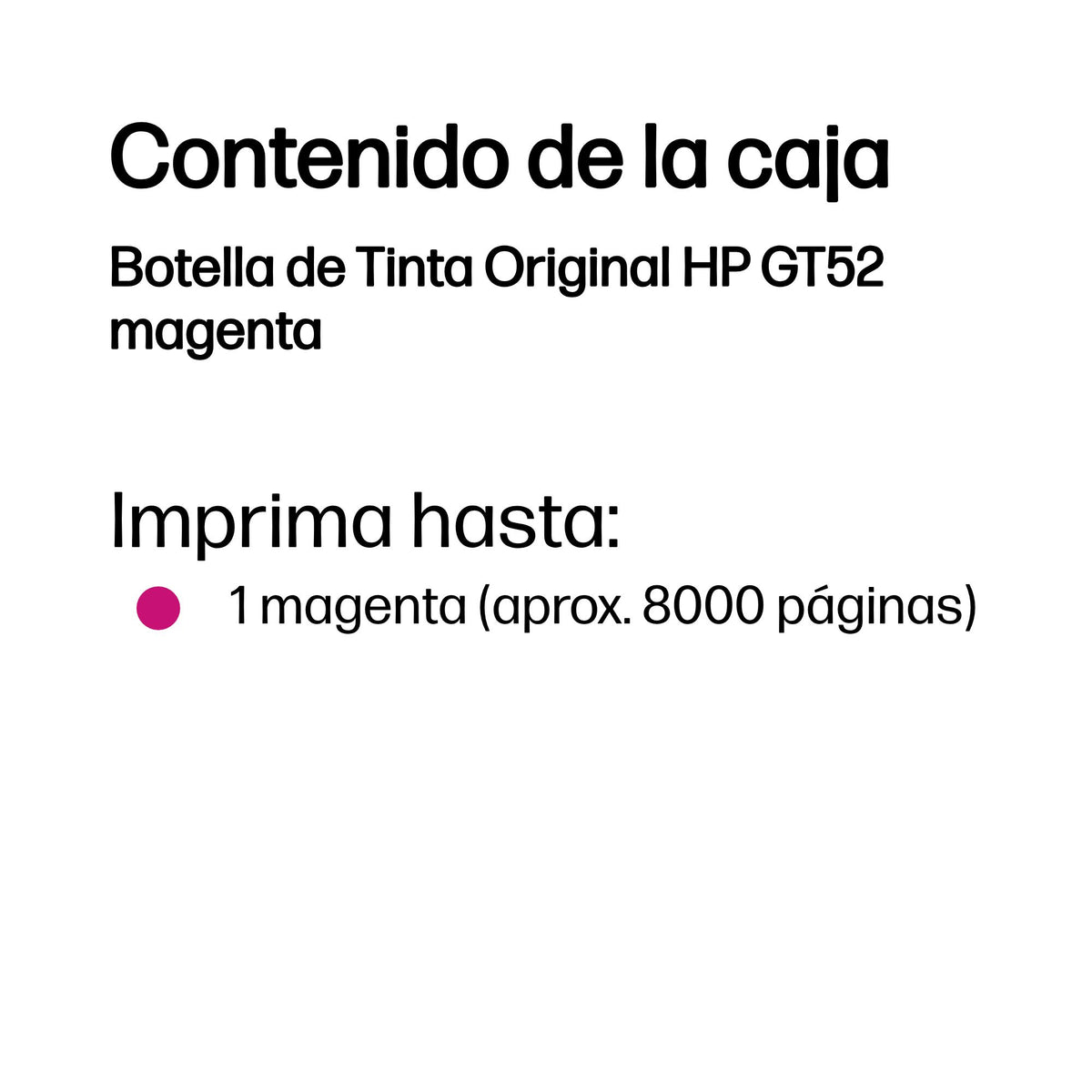 HP GT52 Magenta Original Bottled Ink Cartridge for DeskJet GT SeriesPrinters (4)