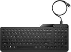HP 405 Multi-Device Backlit Wired Keyboard teclado Oficina USB QWERTY Inglés Negro (2)