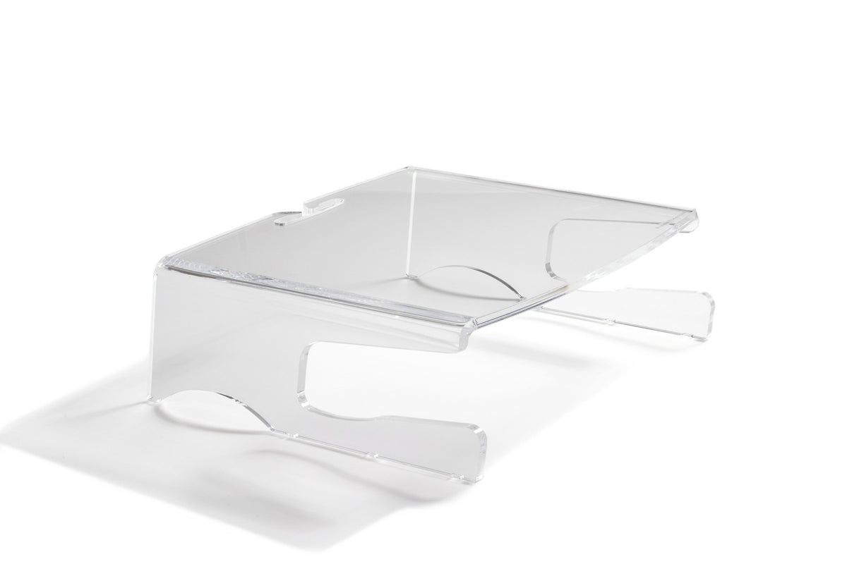 BakkerElkhuizen Q-riser 100 76,2 cm (30") Escritorio Transparente