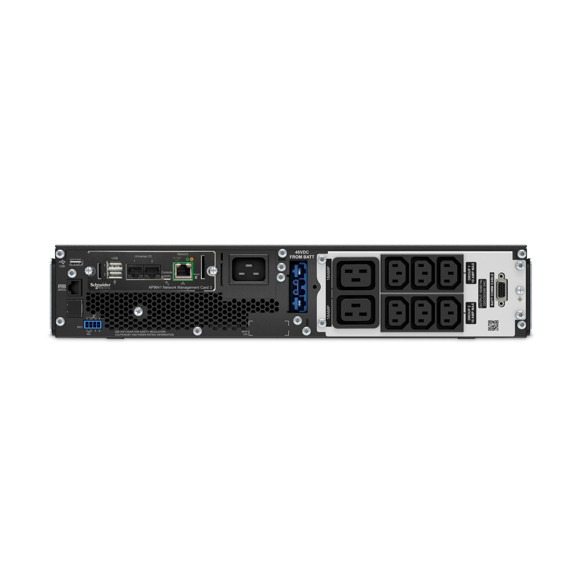 APC SRT3000UXI-NCLI sistema de alimentación ininterrumpida (UPS) Doble conversión (en línea) 3 kVA 2700 W 8 salidas AC