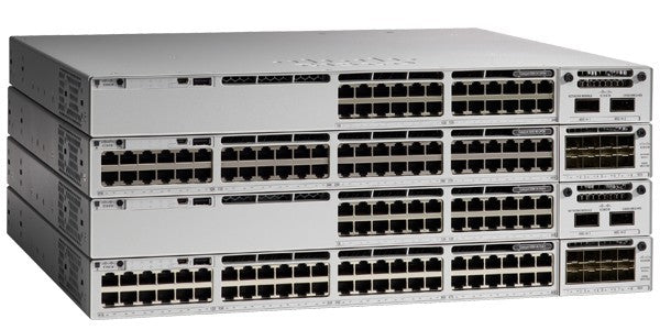 Cisco Catalyst C9300L-48UXG-2Q-E commutateur réseau Géré L2/L3 10G Ethernet (100/1000/10000) Connexion Ethernet, supportant l'alimentation via ce port (PoE) Gris