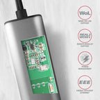 Axagon ADE-25RC adaptador y tarjeta de red Ethernet 2500 Mbit/s (9)