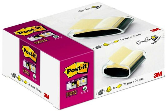 3M 7100039516 square note paper Yellow 90 sheets Self-adhesive