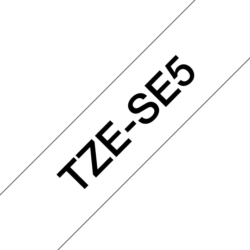 Brother TZE-SE5 cinta para impresora de etiquetas Negro sobre blanco TZ/TZe (2)
